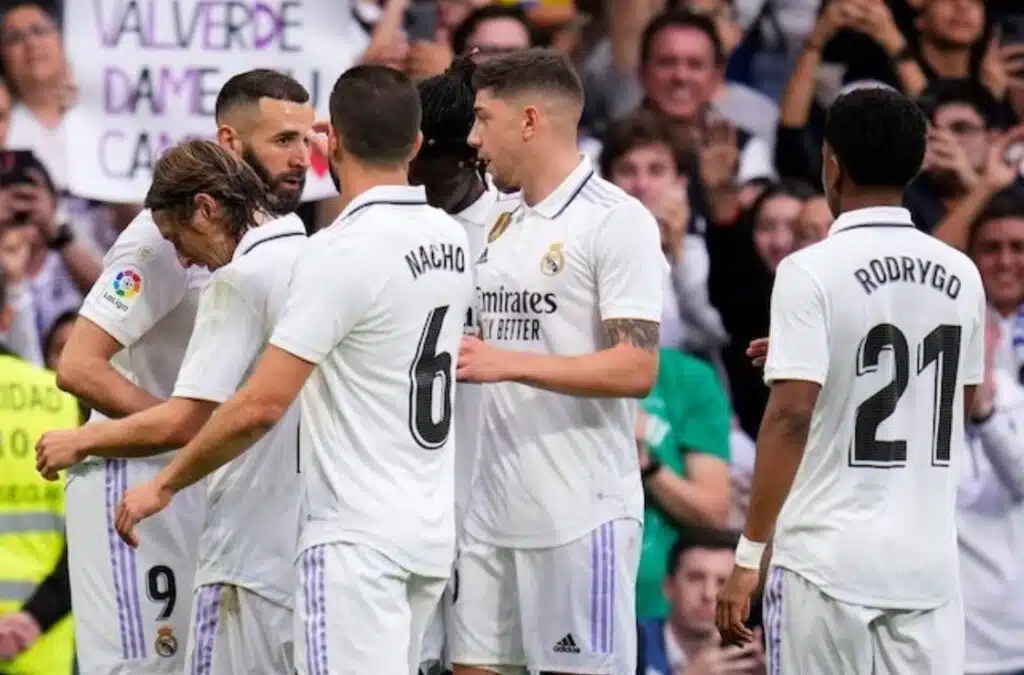 Màn ăn mừng của các cầu thủ Real Madrid