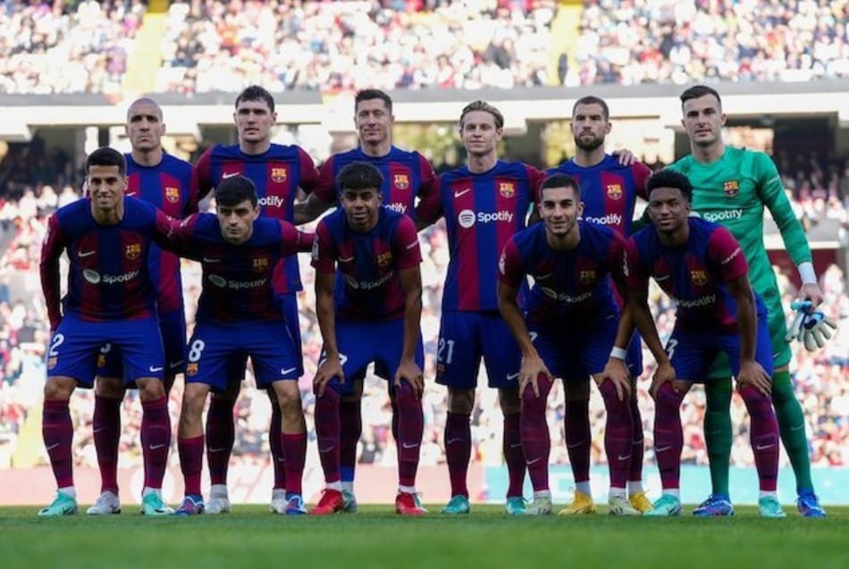 Đội hình xuất phát của Barcelona gặp Rayo Vallecano ở vòng 14 La Liga Tây Ban Nha 2023/2024